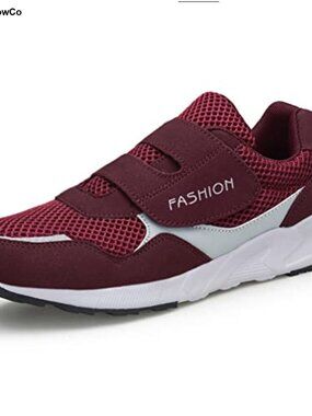 Women's Comfort Walking Shoe Non-Slip Hook & Loop Sneaker